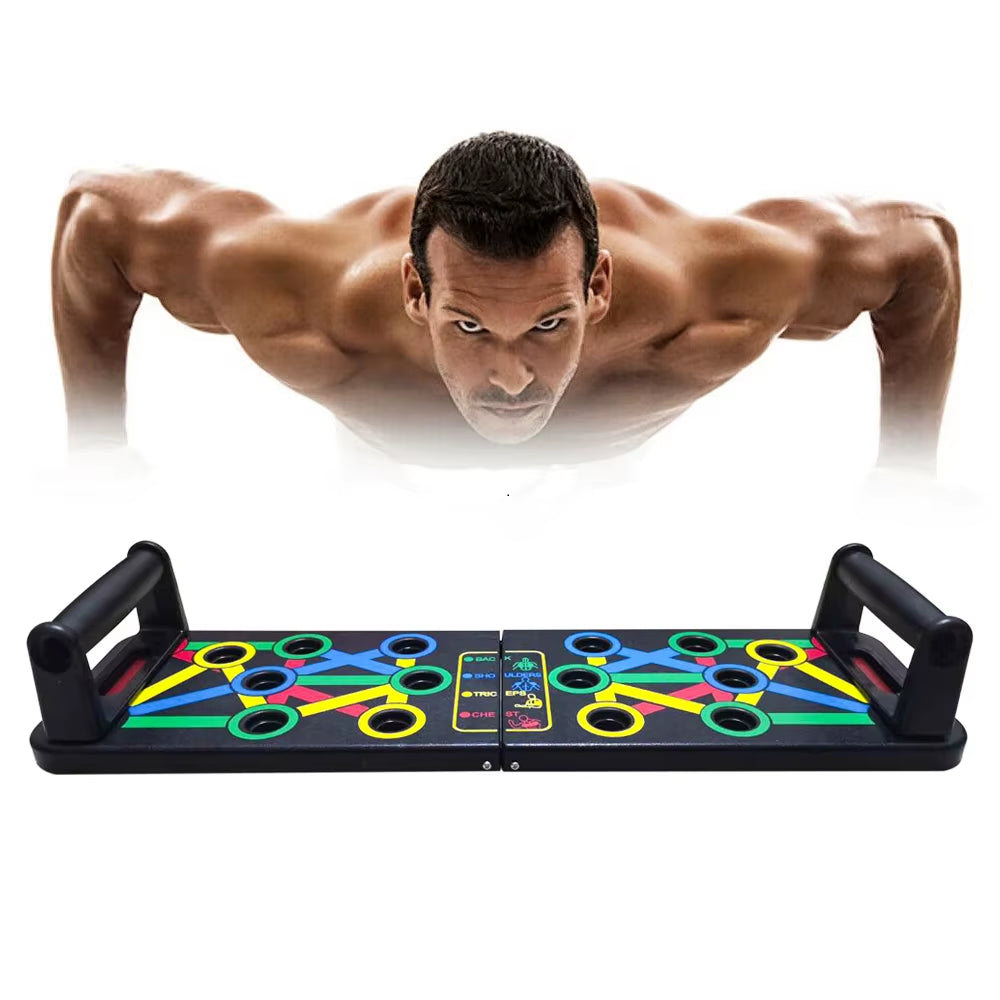 14 in 1 Push-Up Rack Board Training Sport Workout Fitness Gym Equipment Push up Stand for ABS Abdominal Muscle Building Exercise